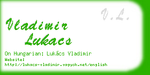 vladimir lukacs business card