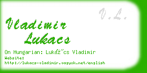 vladimir lukacs business card